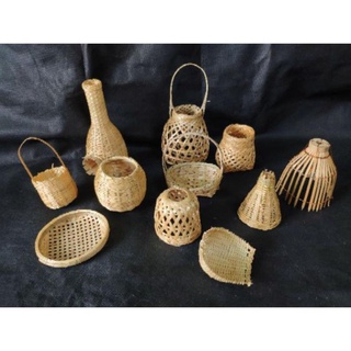 Mây tre- Phụ kiện mây tre đan mini decor 25k/cái -Tre HN