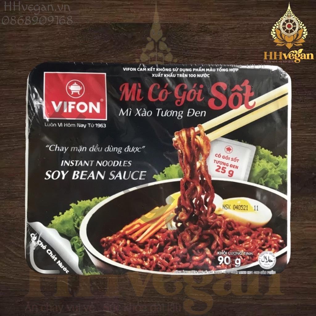 Mì trộn tương đen Vifon - 1 hộp 90g - Mì xào khô sốt tương đen ( vị mì cay nhẹ )
