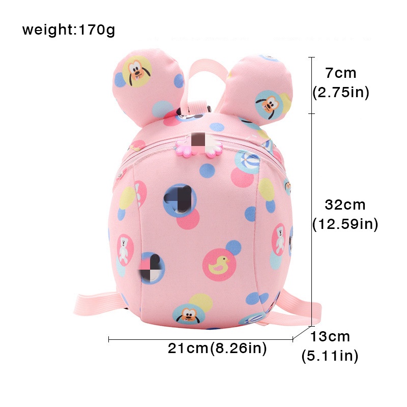 Balo cho bé thiết kế họa tiết hoạt hình xinh xắn