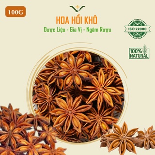 Hoa hồi khô (100Gram), dùng làm dược, ngâm rượu, gia vị các món ăn........