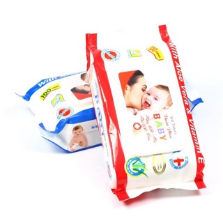 [SALE SẬP SÀN] Khăn ướt baby wipes 80Gr giao mẫu ngẫu nhiên