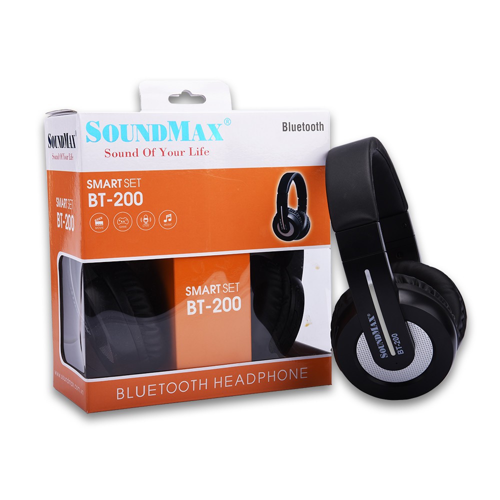 { CHÍNH HÃNG } Tai Nghe Bluetooth Không Dây SOUNDMAX BT-200  HIBUDDY