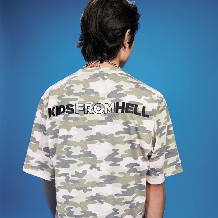 Áo thun KFH Camo Shirt tay ngắn chất liệu cotton kiểu dáng unisex - PLAY DIRTY STREETWEAR