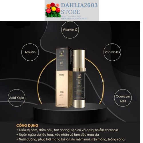 Kem Giảm Nám Trắng Da Chống Lão Hóa Us Nano Q10 Xuất Xứ Mỹ 20ml công thức chuẩn FDA