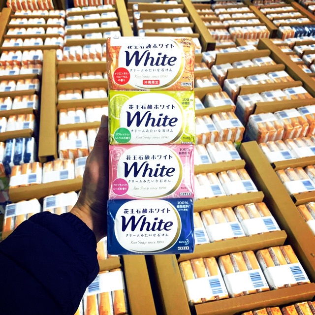Xà bông xà phòng tắm Kao White - Nội địa Nhật Bản