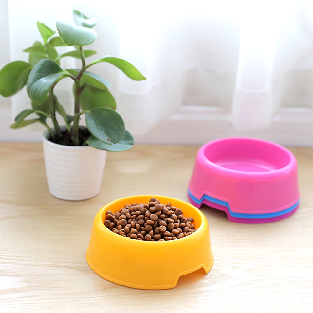 Bát ăn cho chó mèo TD PET chất liệu nhựa giá rẻ chống lật chén đựng thức ăn chó mèo