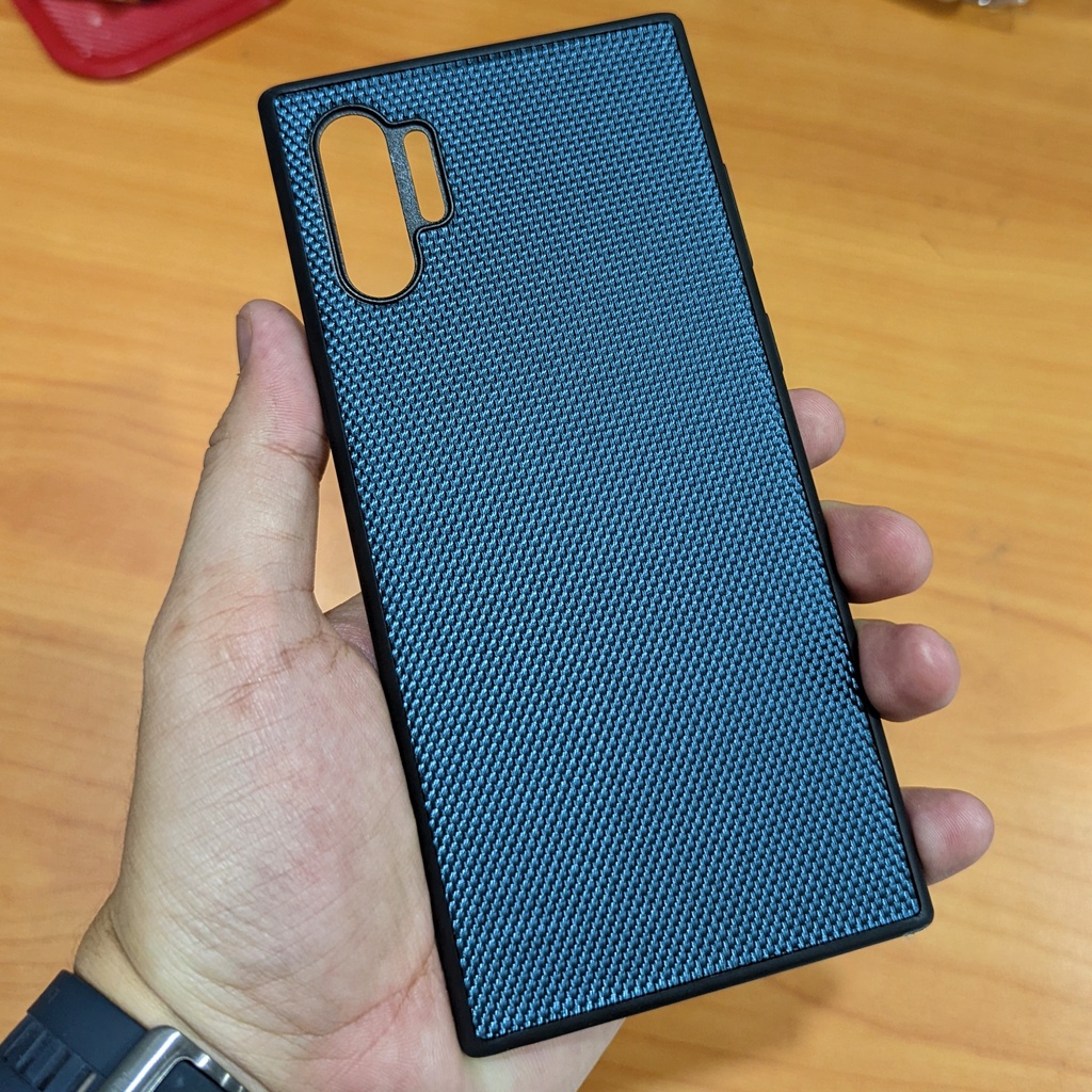 Ốp lưng note 10 plus vân VẢI NYLON nhiều màu chống bám vân tay bảo vệ camera phụ kiện huỳnh tân store