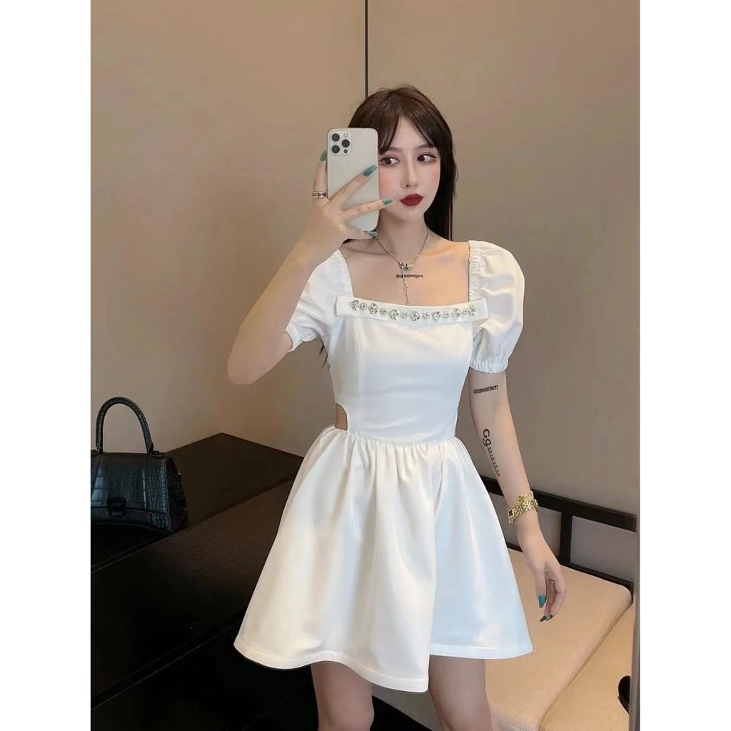 ⚡️[CHỈ 2 NGÀY] Váy Đầm Tiểu Thư 2 Màu Đen & Đỏ ⚡️ẢNH THẬT⚡️ Đầm Nữ Chất Cotton Cực mát, Dáng Xinh (Sz 43-63Kg) | BigBuy360 - bigbuy360.vn