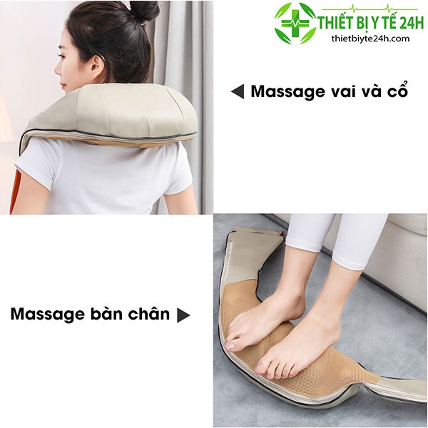 Máy Massage Lưng, Đai Mát Xa Cổ Vai Gáy 6D Hồng Ngoại Kensonic - Hàng Chính Hãng