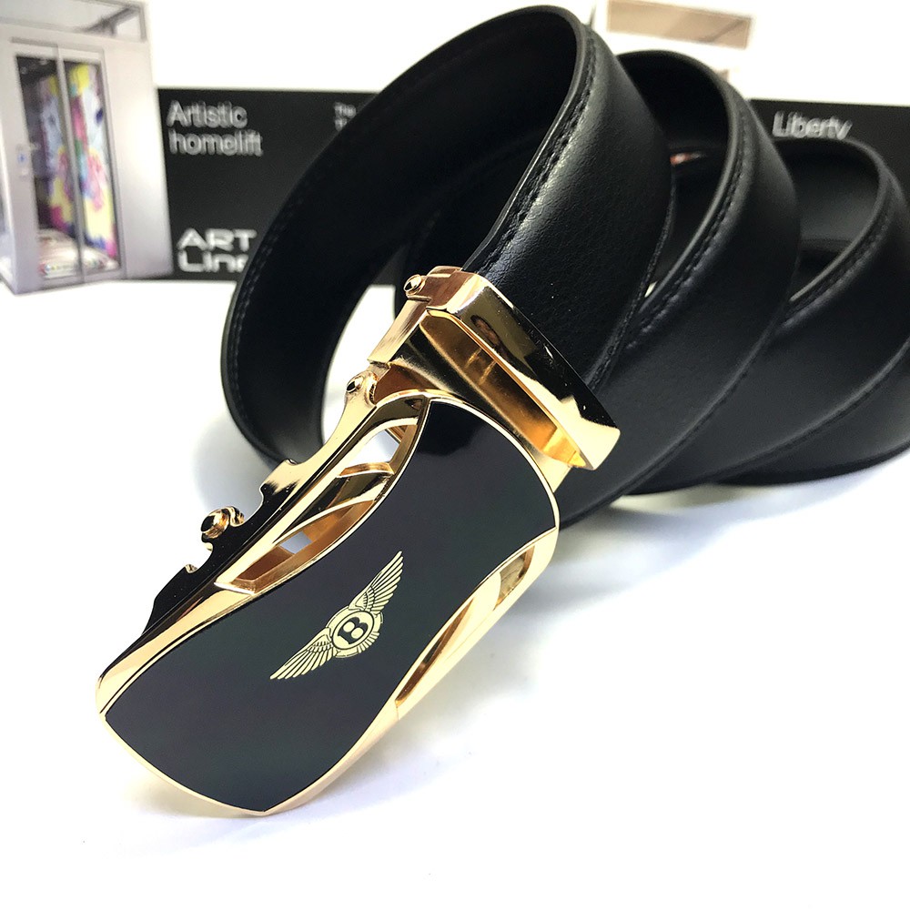 Thắt lưng / dây nịch nam mặt xe hơi LOGO BENTLEY