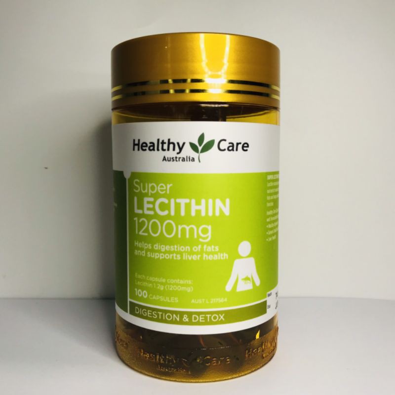 Mầm Đậu Nành Healthy Care Super Lecithin 1200mg Lọ 100 Viên Của Úc