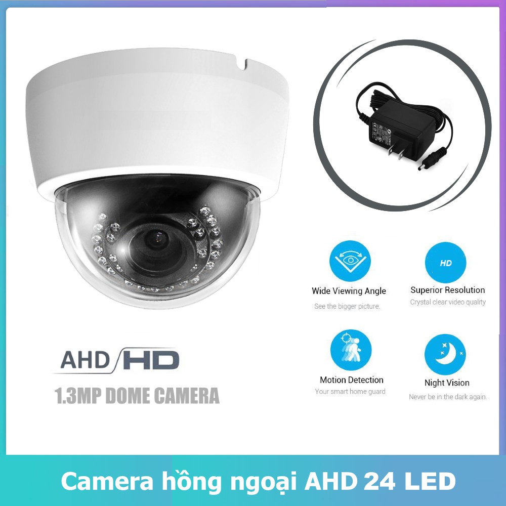 Camera Dome Hồng Ngoại AHD Elitek ECA-11013 Tặng kèm nguồn 12V2A