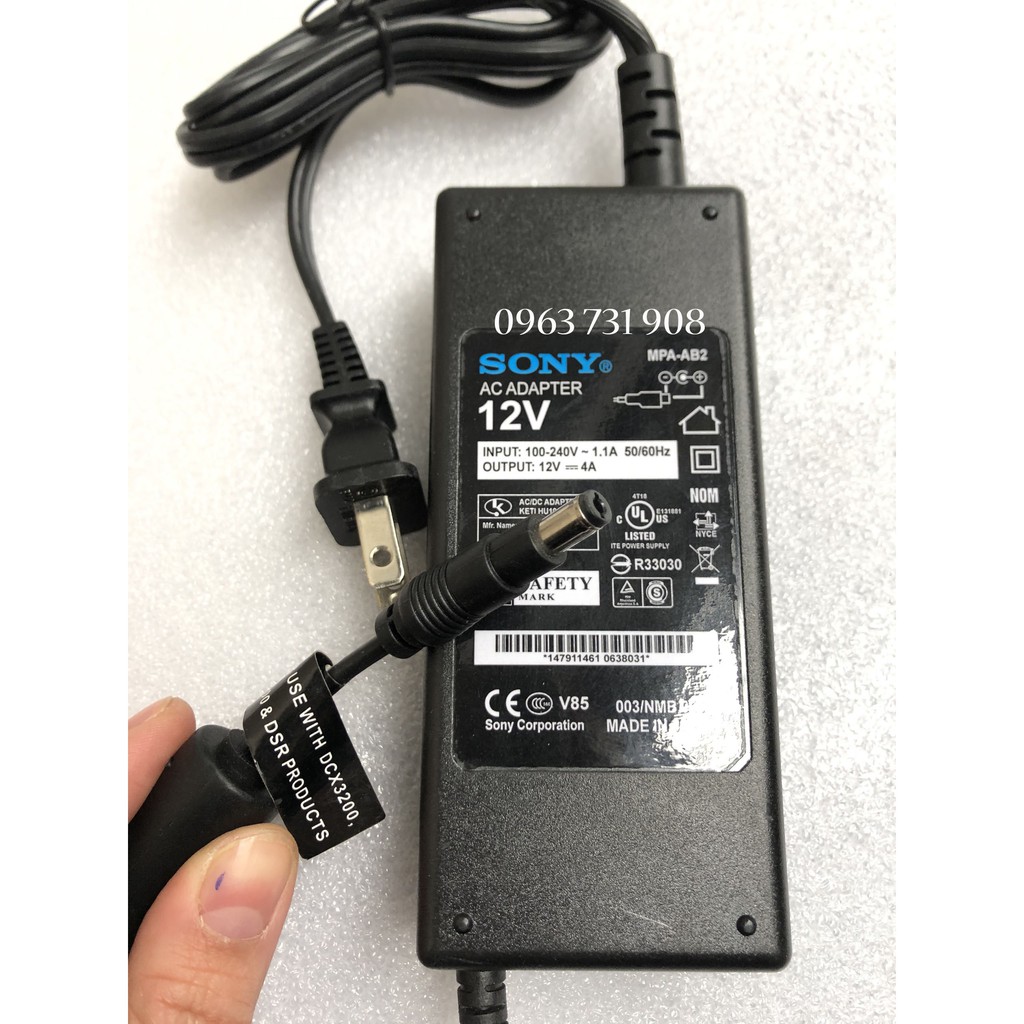 Adapter nguồn Sony 12V 4A chính hãng