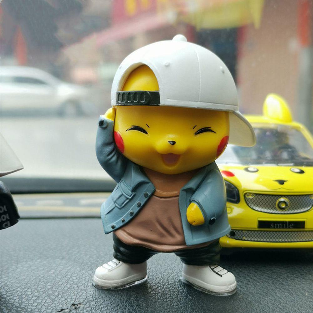 Mô Hình Pikachu Mặc Đồ Denim PVC 8cm Dành Cho Trẻ Em