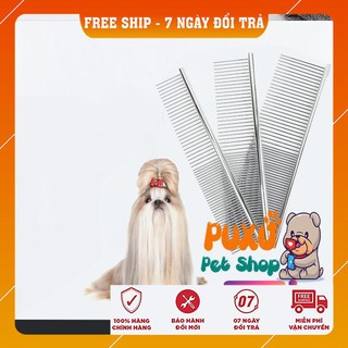 LƯỢC CHẢI LÔNG CHÓ ✔️BÁN BUÔN✔️  Inox Giúp Bạn Gở Rối Làm Mượt Lông Cho Bé Kích Thước 19X3CM