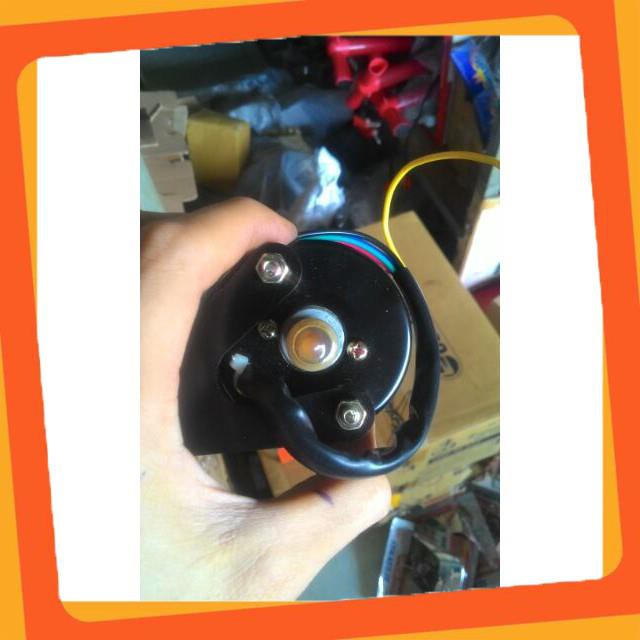 Đồng hồ cafe race mini kiểu tròn gắn mọi loại xe