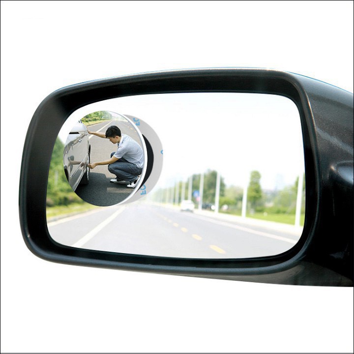 Gương cầu lồi gắn kính chiếu hậu, xóa điểm mù cho xe hơi