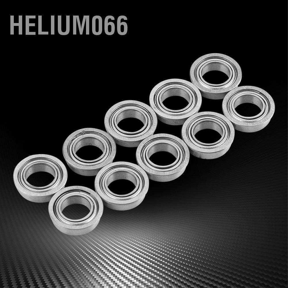 10 Vòng bi kim loại mặt bích thu nhỏ mẫu MF106ZZ bằng thép không gỉ 6x10x3mm