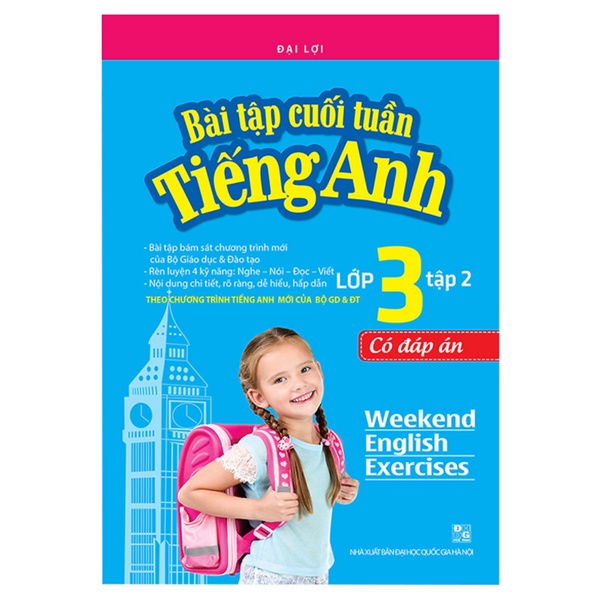 Sách - Bài tập cuối tuần tiếng Anh lớp 3 tập 2 - Có đáp án
