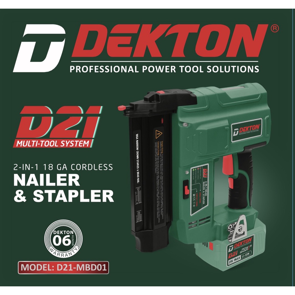 TOP BÁN CHẠY Máy Bắn Đinh 25 Dekton / D21-MBD01 / Dùng Pin D21