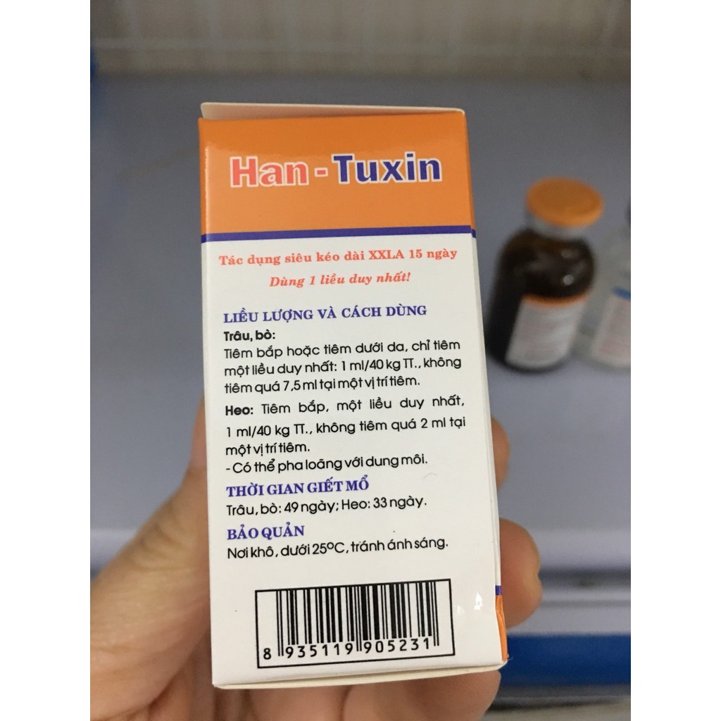 Hantuxin (5ml) - chỉ dùng trong thú y