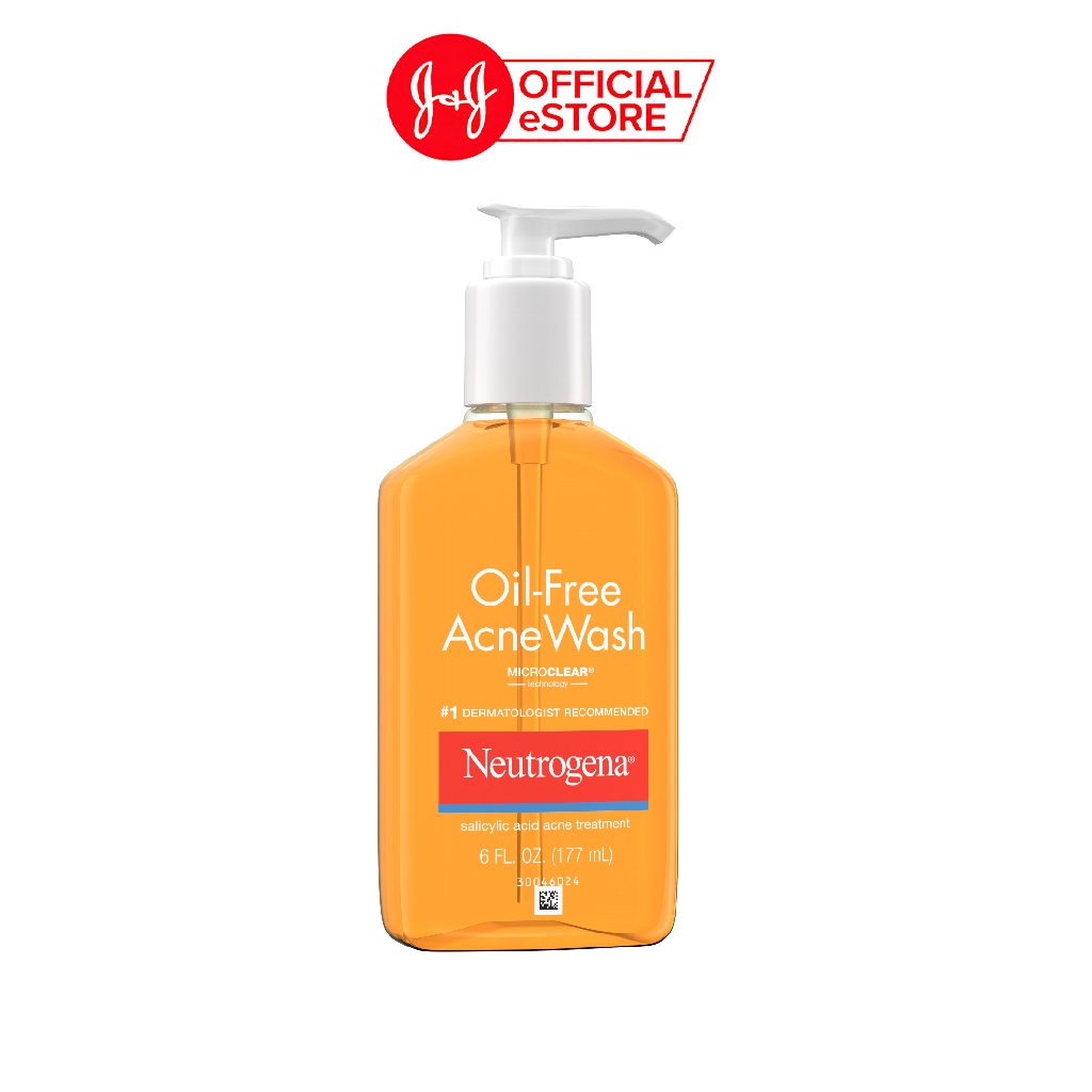 Sữa Rửa Mặt Cho Da Mụn Neutrogena Oil-Free Acne Wash - Dung tích 175ml