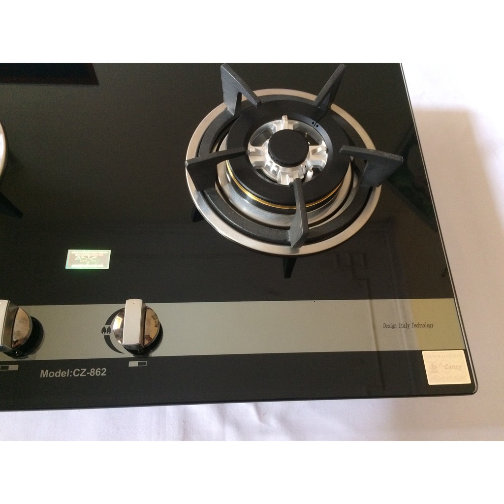 Bếp gas âm Canzy CZ 862 Cảm ứng ngắt Gas tự động, Đánh lửa IC  Bảo Hành Chính Hãng 36 Tháng
