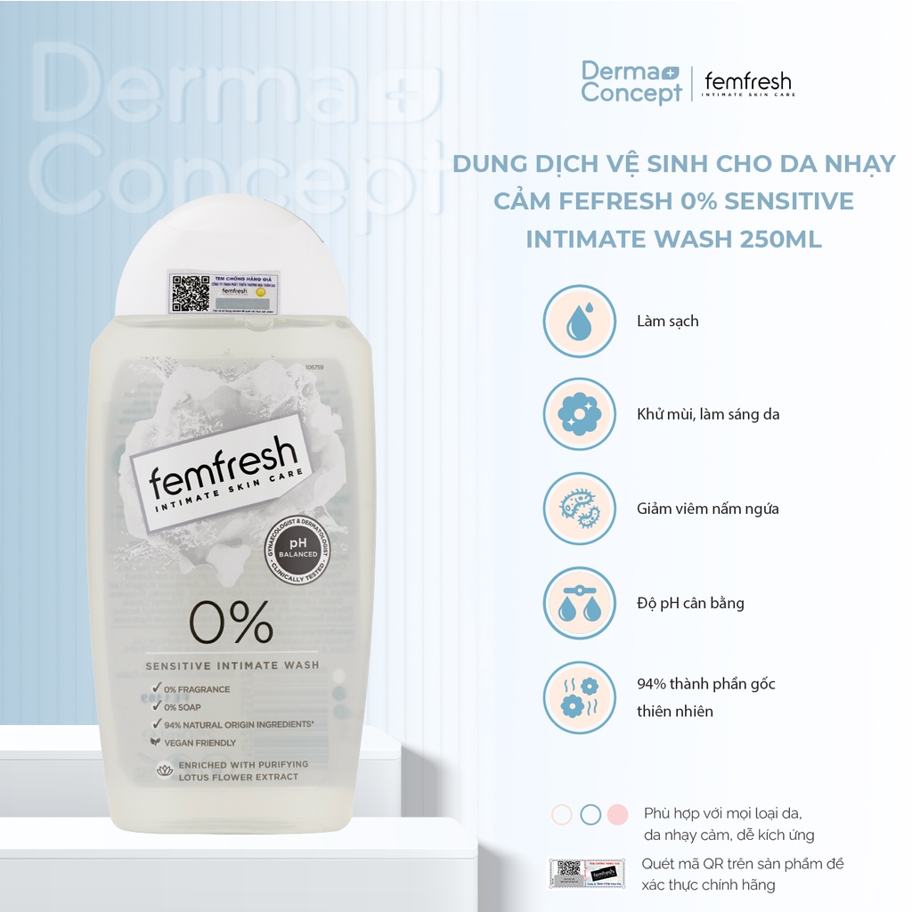 Dung dịch vệ phụ nữ Femfresh Daily Intimate Wash Anh Quốc 150ml/ 250ml