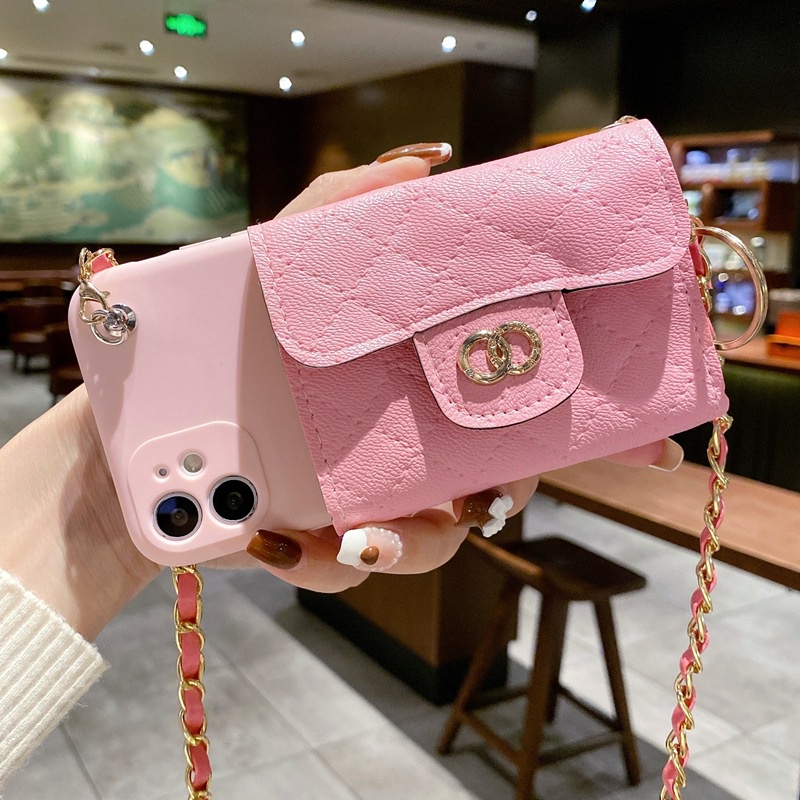 For oppo reno 10 pro 5 8z 6 2f f5 f7 a78 a54 a94 a76 a96 a16 a53 a98 a12 phone cover soft with wallet & long chain