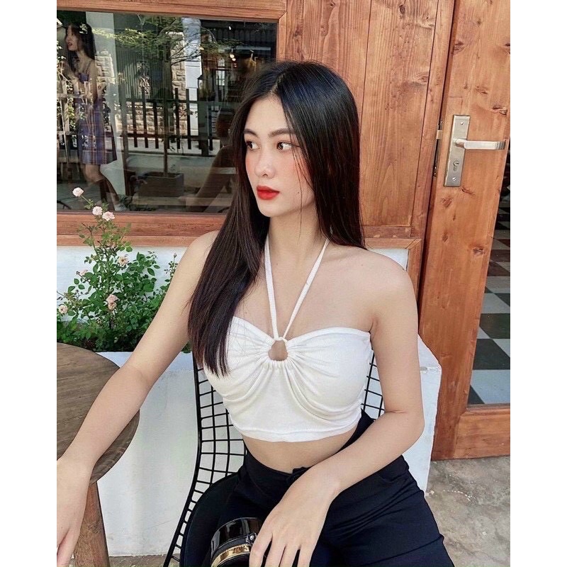 ÁO CỔ YẾM THUN GÂN