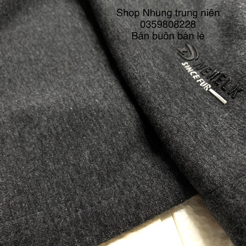 Quần nỉ nam trung niên cho bố, quần mặc nhà hàng chất đep size to túi khoá ống suông