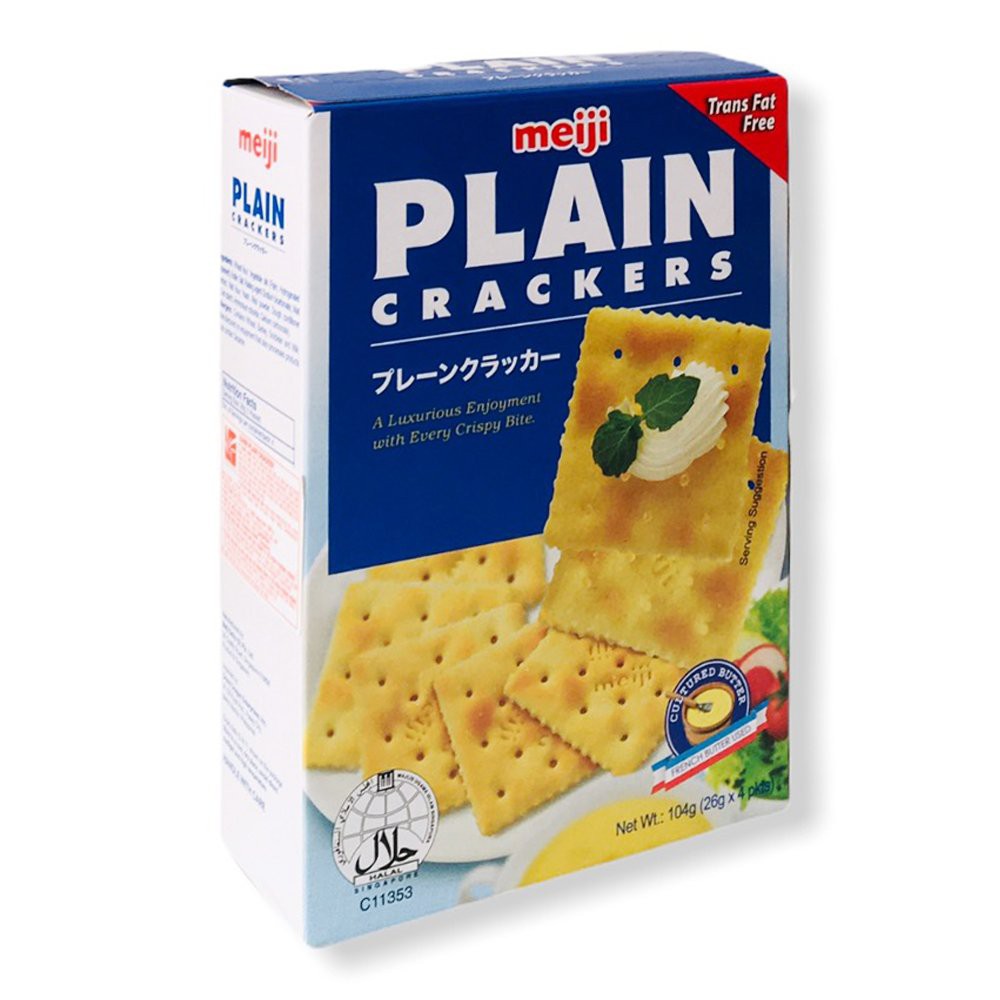 Bánh quy ăn kiêng MEIJ Singapore 104gr - bánh ăn kiêng nhập khẩu - Plain cracker