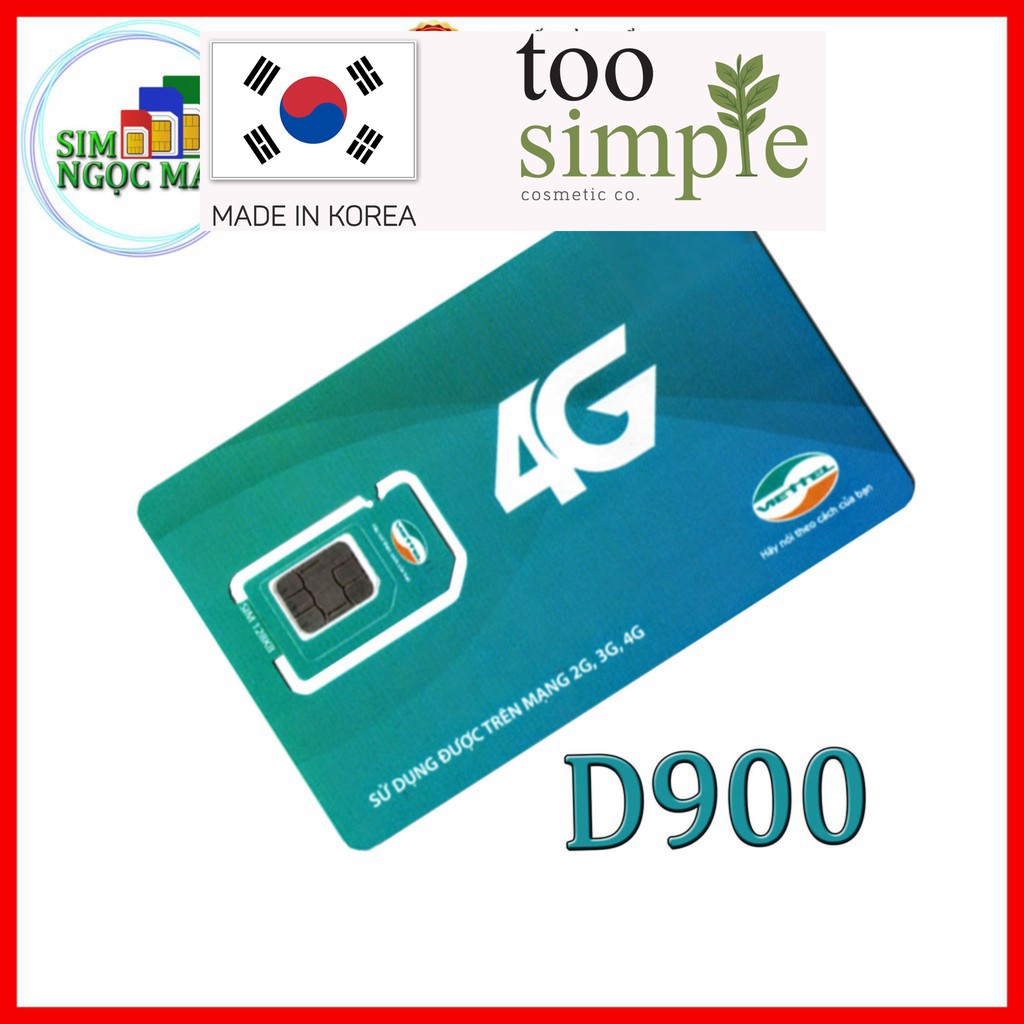 Sim 4G Viettel D900 - D500 - D500T Trọn Gói 1 Năm Không Nạp Tiền - NGHE GỌI