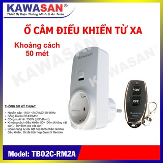 Ổ CẮM ĐIỀU KHIỂN TỪ XA TB02C-RM2A