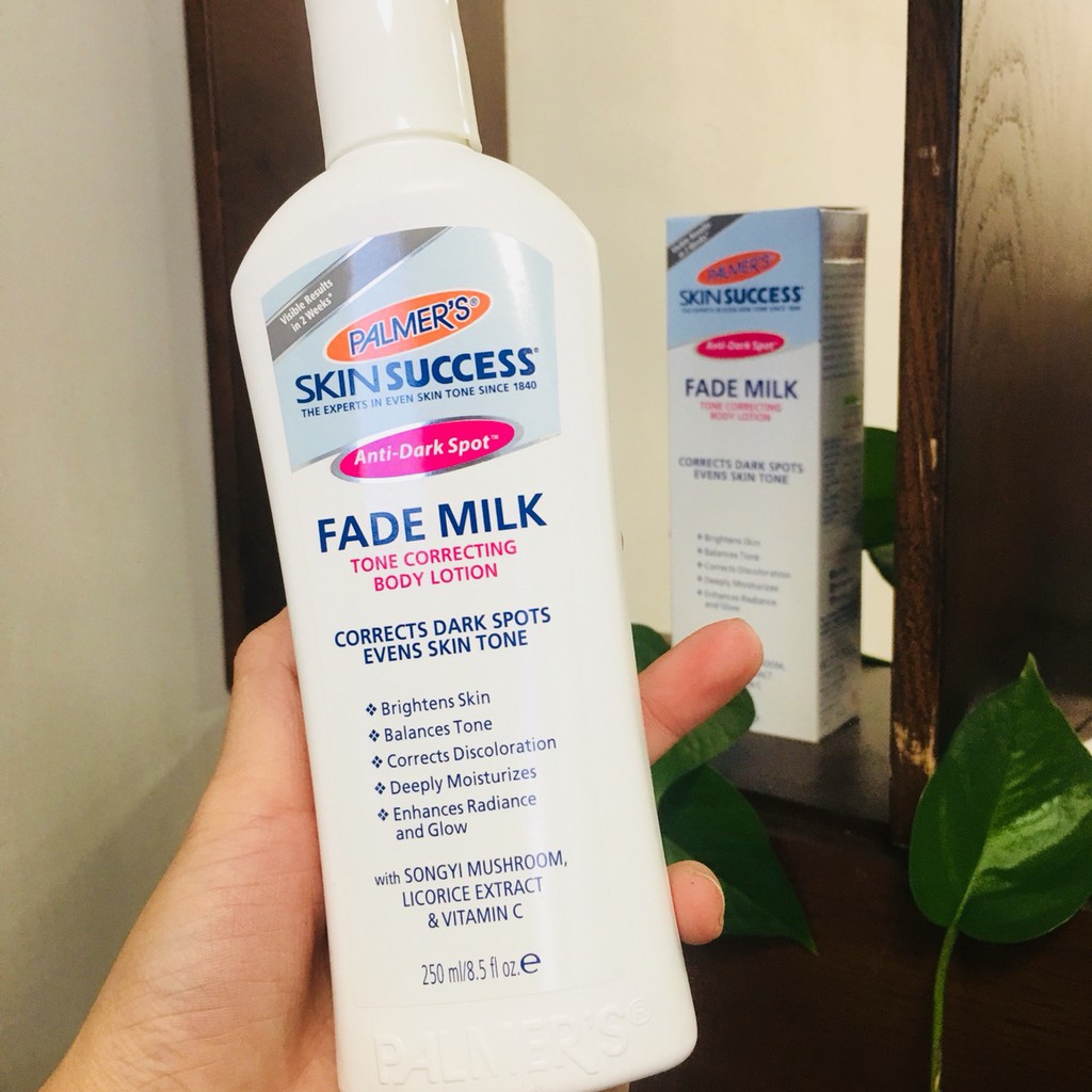 SỮA DƯỠNG THỂ TRẮNG DA, MỜ THÂM NÁM, TÀNG NHANG PALMER'S ANTI DARK SPOT FADE MILK TONE CORRECTING BODY LOTION 250ML CHÍN