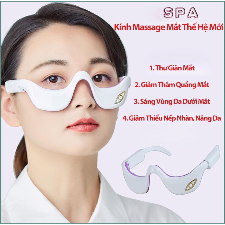 Máy Massage Mắt EYESPA088 Giảm Bọng Mắt Và Quầng Thâm Ngăn Ngừa Sự Phát Triển Của Các Nếp Nhăn - Kính Massage Mắt