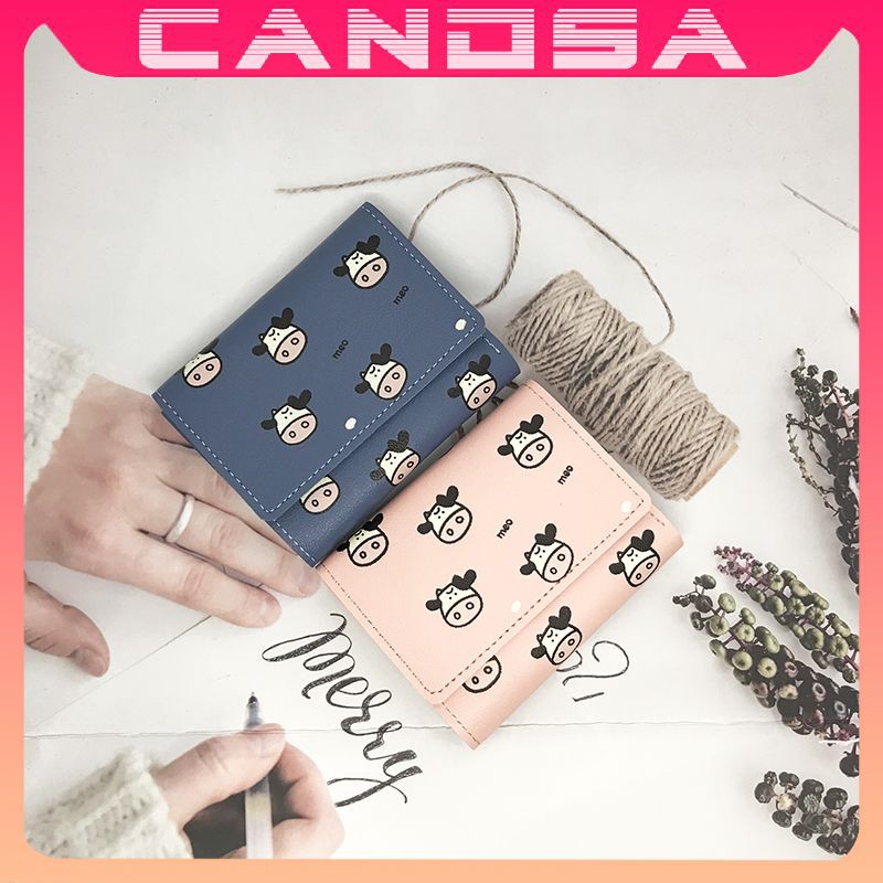 Ví nữ ngắn đẹp cầm tay mini nhỏ gọn bỏ túi nhiều ngăn dễ thương NG44