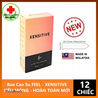 [Hộp 12c] Bao Cao Su FEEL XENSITIVE Siêu Mỏng Hoàn Toàn Mới - Malaysia