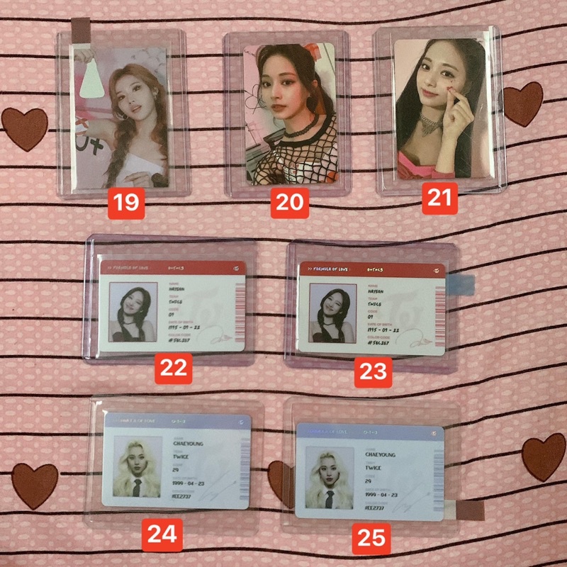 Card album chính hãng thành viên nhóm TWICE