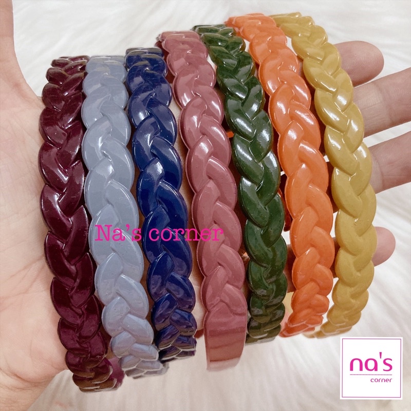 Cài tóc bờm tóc thắt bím nhựa nhiều màu đẹp