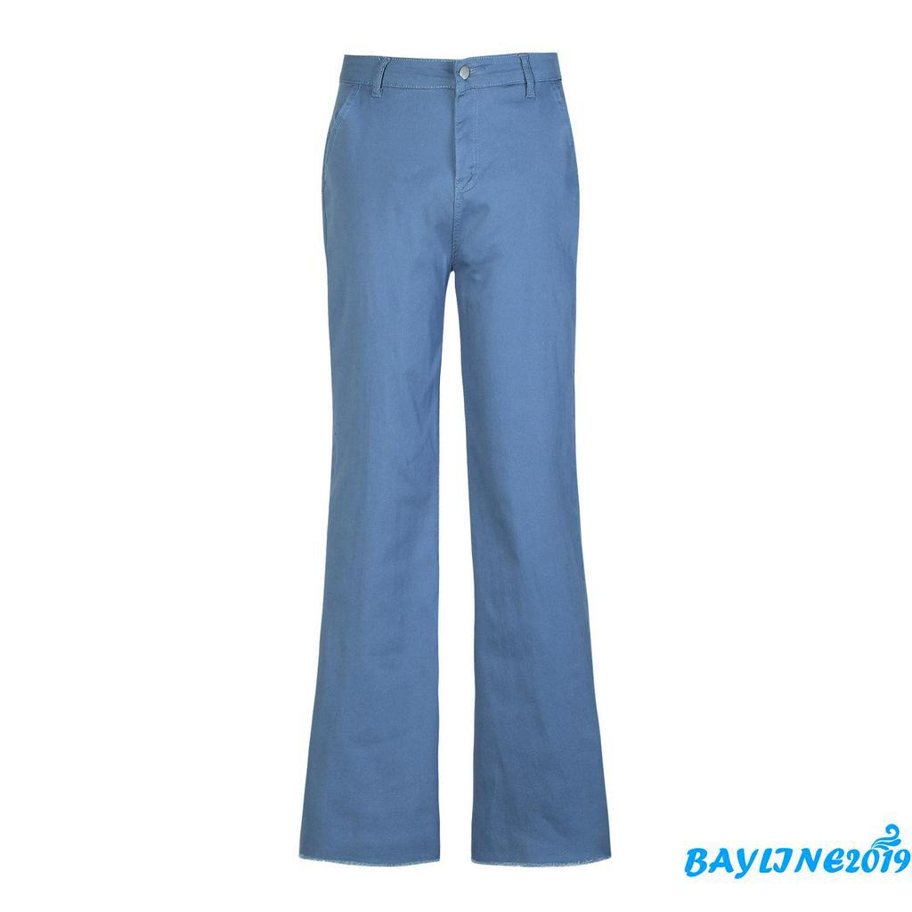 Quần Dài Nữ Ống Rộng Kiểu Dáng Thời Trang Phong Cách