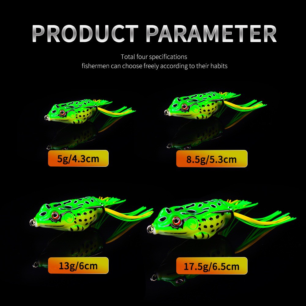 Mồi Câu Cá Giả Hình Con Ếch 3d 13g