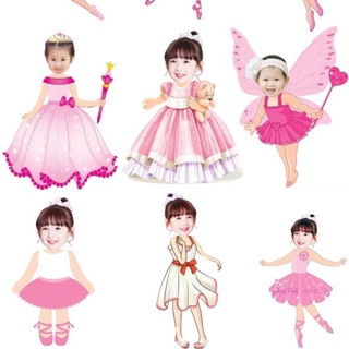 HÌNH CHIBI THIẾT KẾ ĐỘC QUYỀN  dùng trang trí sinh nhật của Hanana Decor