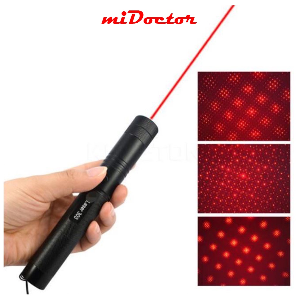 Đèn Pin Laze miDoctor Cao Cấp SD Lazer / Laser 303 Full Hộp - Chính Hãng