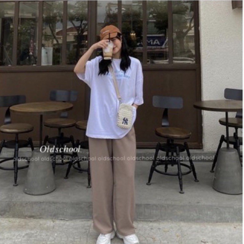 Quần ống rộng Culottes cạp cài khuy lệch Ulzzang 3 màu mới nhất