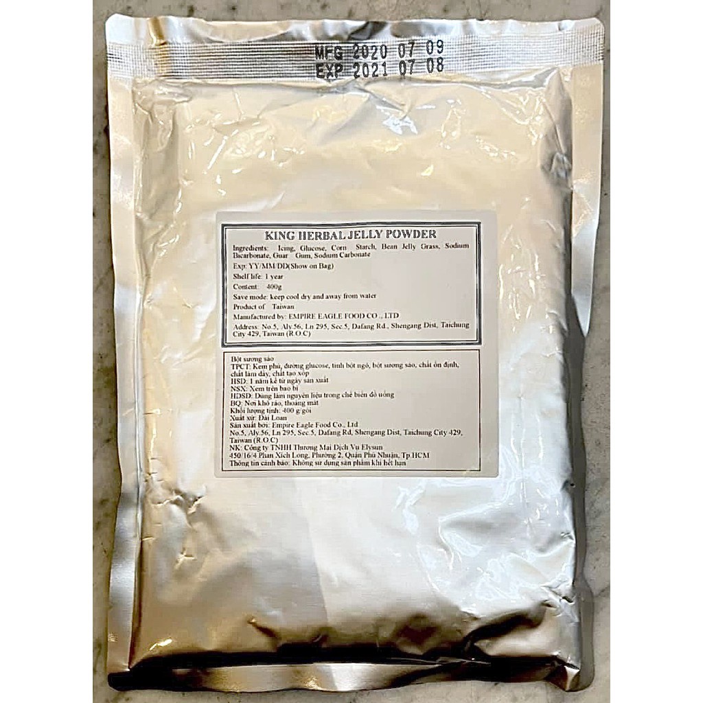 Bột sương sáo đen Đài Loan gói 400g