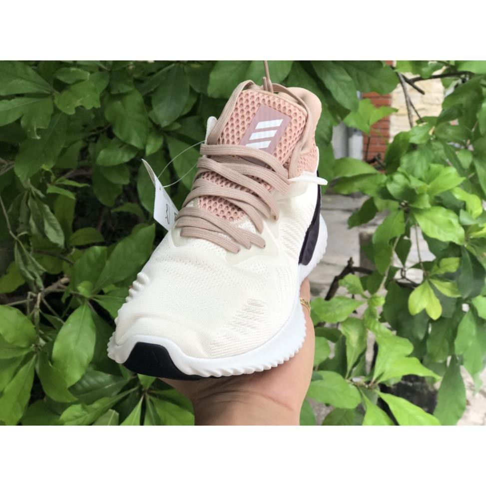 Giày Thể Thao Nữ🎁FREESHIP🎁 Giảm Ngay 20K Khi Nhập  Giày Nữ ALPHA Kem Tím  Cao Cấp