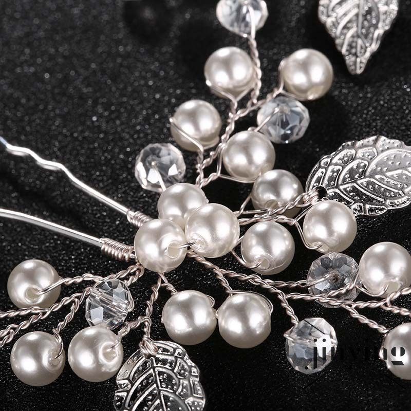 GETNOIVAS Cặp kẹp tóc đính ngọc trai xinh xắn chất lượng