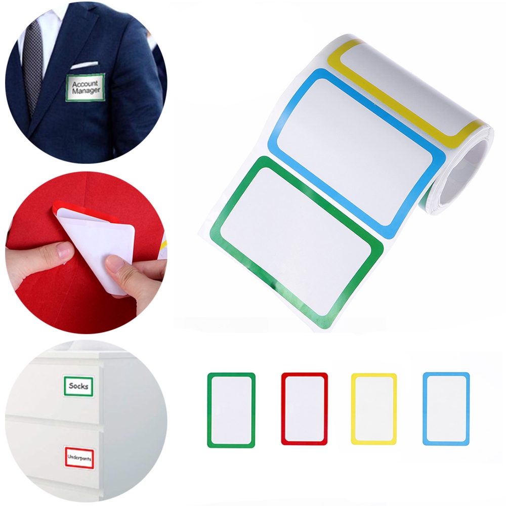 Cuộn 150 tờ giấy nhãn dán dùng ghi tên nhiều màu