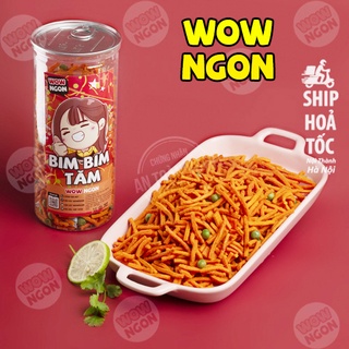 Bim bim que tăm đậu hà lan hộp 350g, ăn vặt WowNgon vừa ngon vừa rẻ
